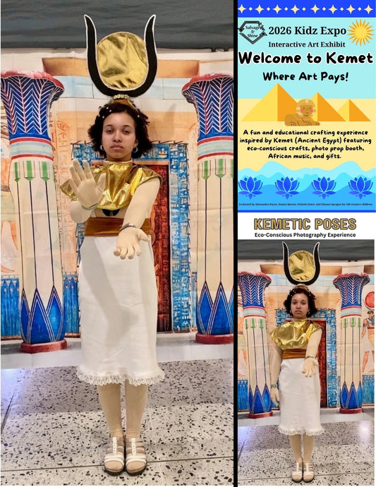 "The Kemet Goddess Aset (Isis)" - a 2026 Salvage & Shine Wearable Art Piece