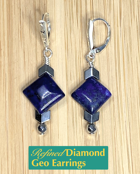 Refined Diamond Geo Earrings