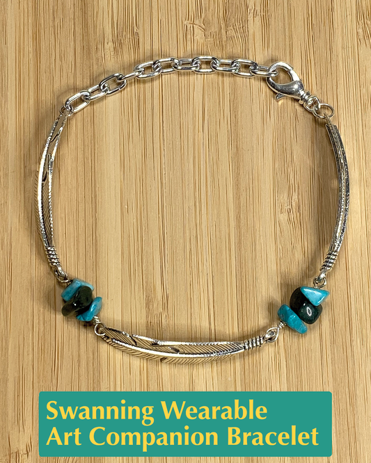 Swanning Wearable Art Companion Bracelet